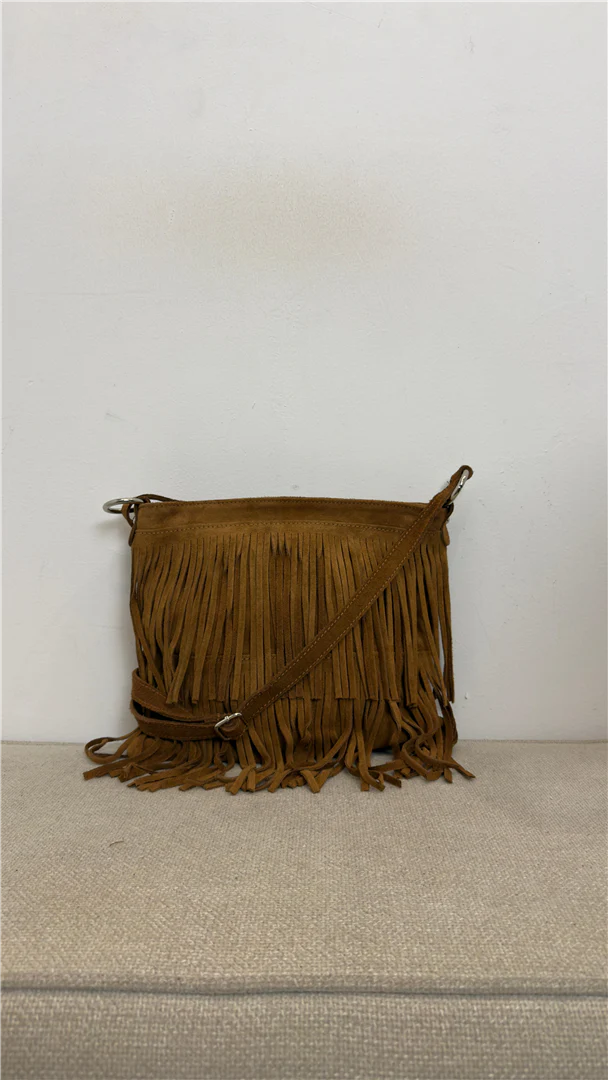 Borsa A Tracolla Rettangolare Con Frange Frontali Lung. Cm 31 H. Cm 30 - Divisione Chickster's cod. M3596 - immagine 5