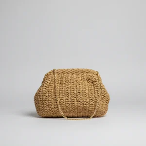 Borsa Pasticcino In Rafia Con Tracolla - Divisione Chickster's cod. M3598