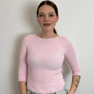 Maglia Costine Manica Tre Quarti Vicolo Corallo