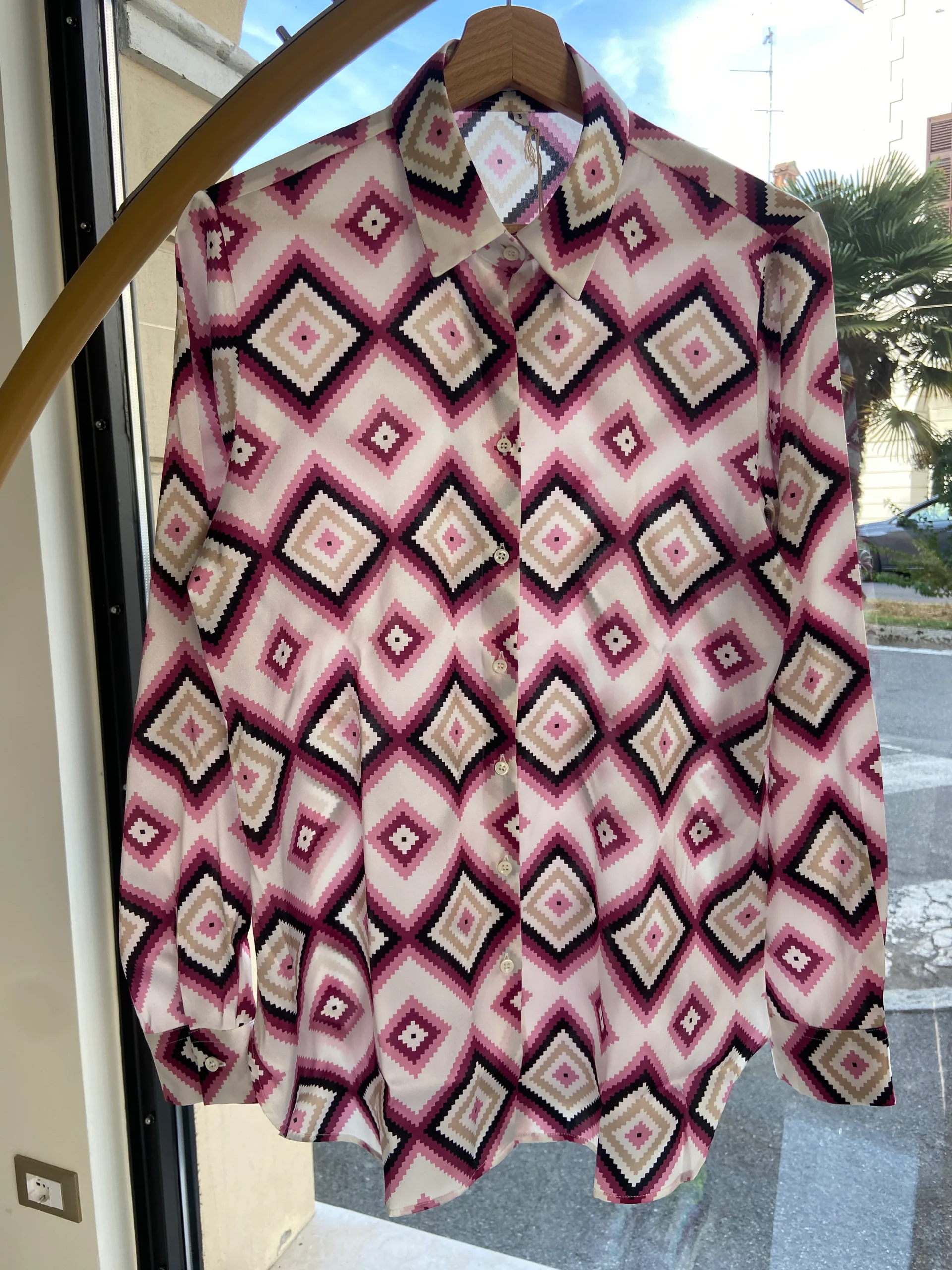 DANIEL & MAYER - CAMICIA ROMBI - ROSA - immagine 4