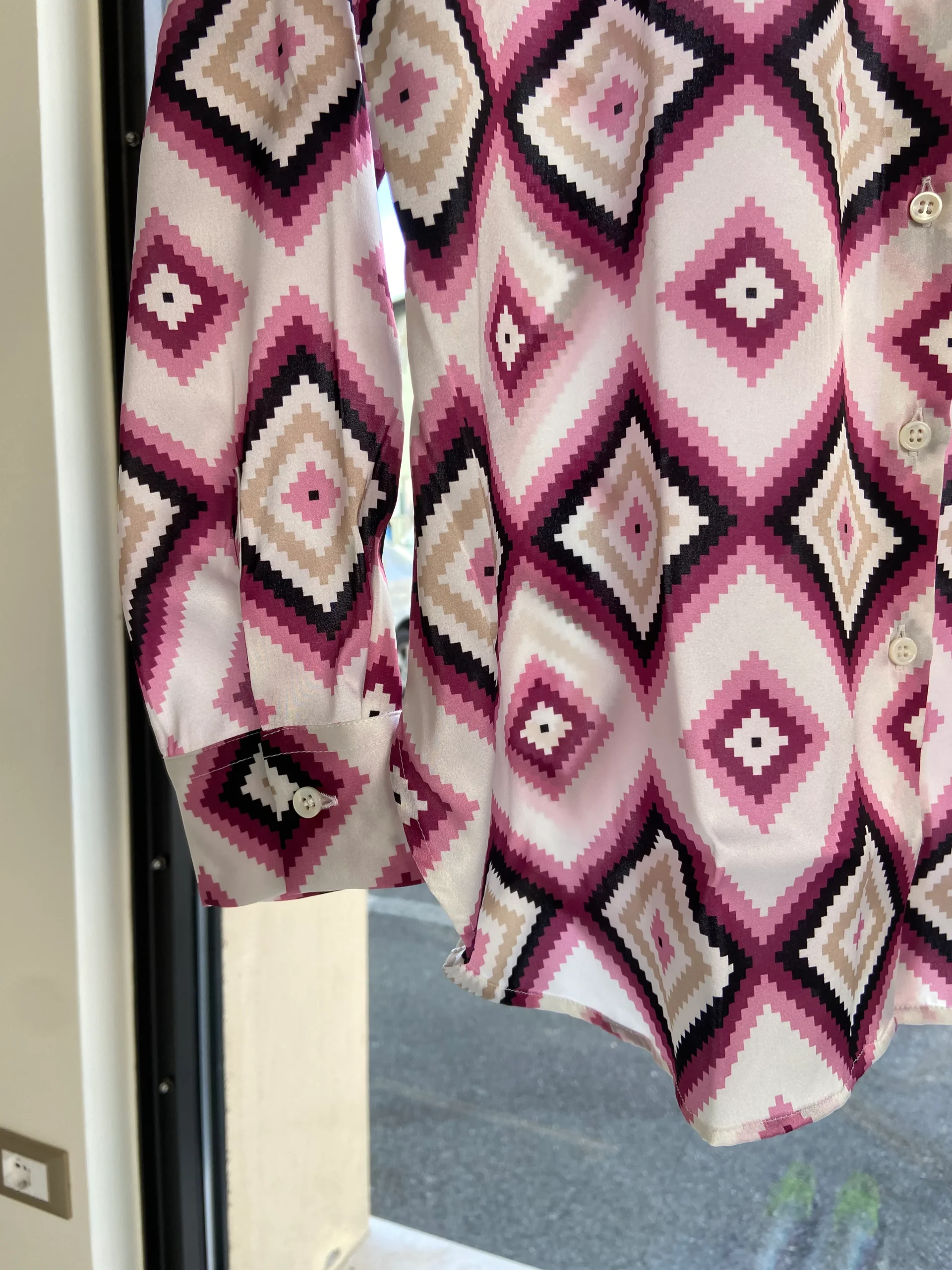 DANIEL & MAYER - CAMICIA ROMBI - ROSA - immagine 6