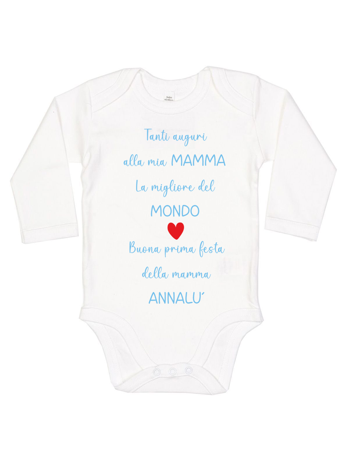 body manica lunga festa della mamma - immagine 8