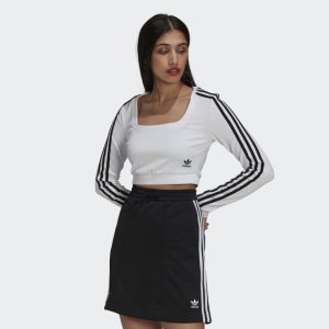 Adidas Maglia Adicolor Classics Long Sleeve – White/Black
