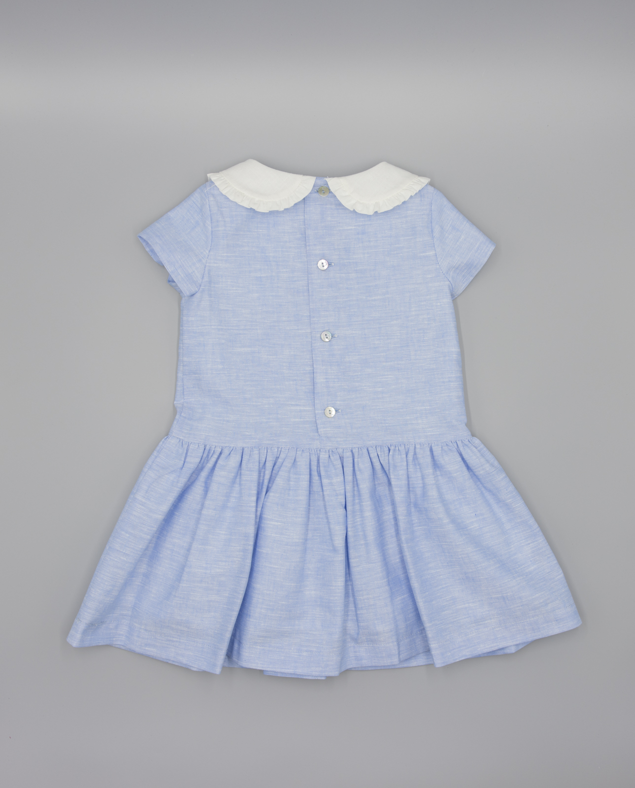 Abito lino azzurro Fina Ejerique - immagine 5