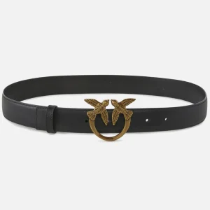 Pinko cintura Love Birds in pelle 3cm 100125-A0F1/O