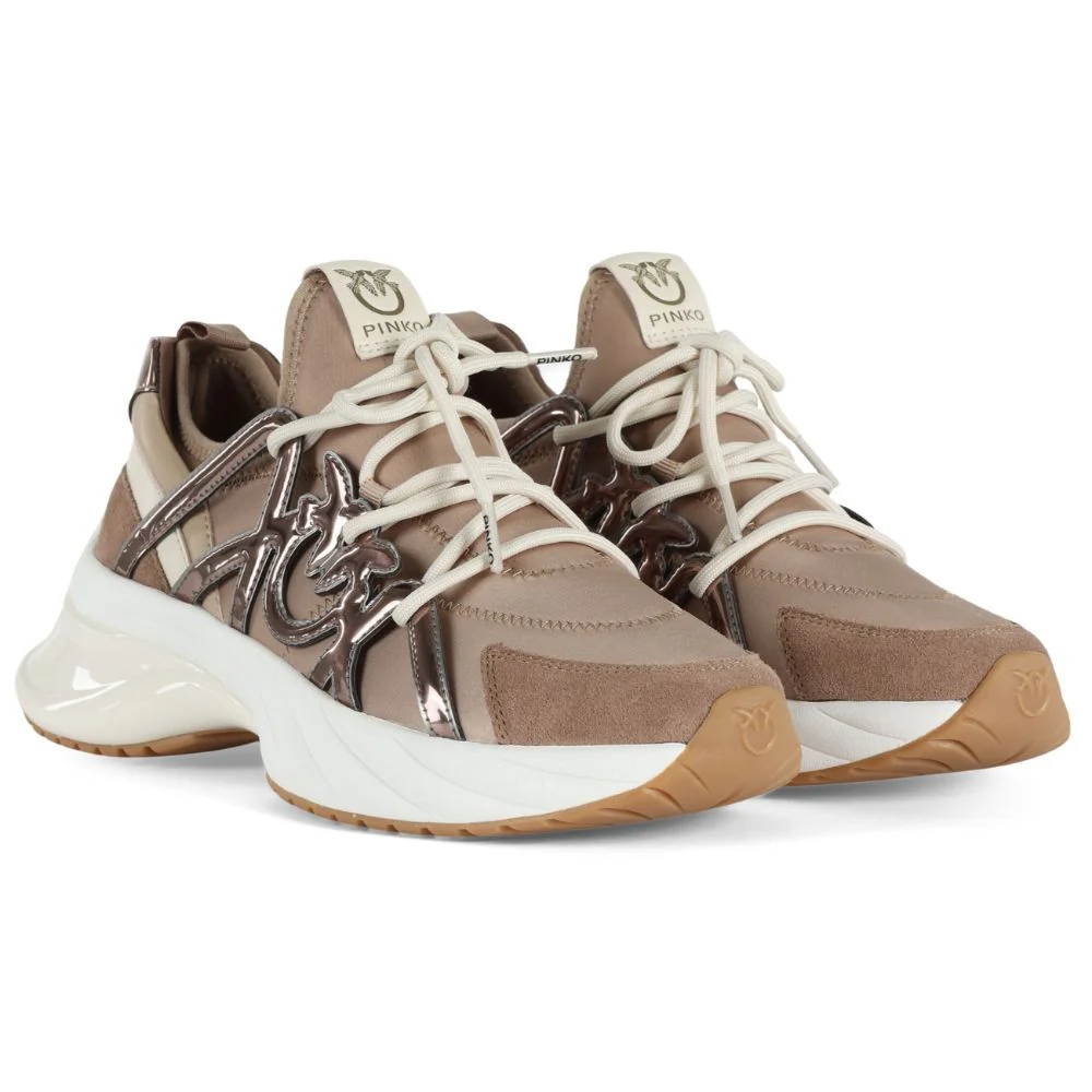 Pinko sneakers donna in pelle e tessuto SS0023T040 - immagine 3