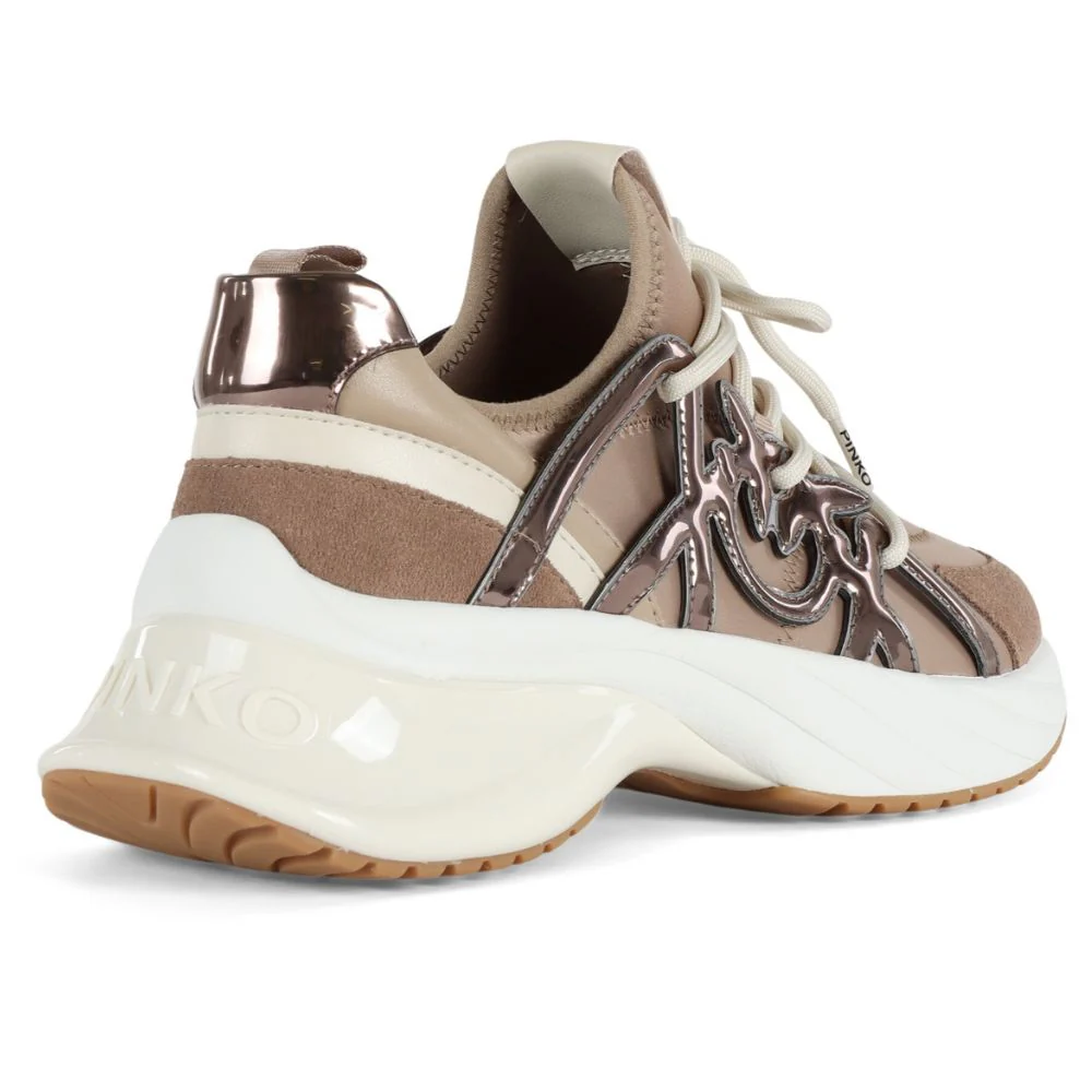 Pinko sneakers donna in pelle e tessuto SS0023T040 - immagine 5