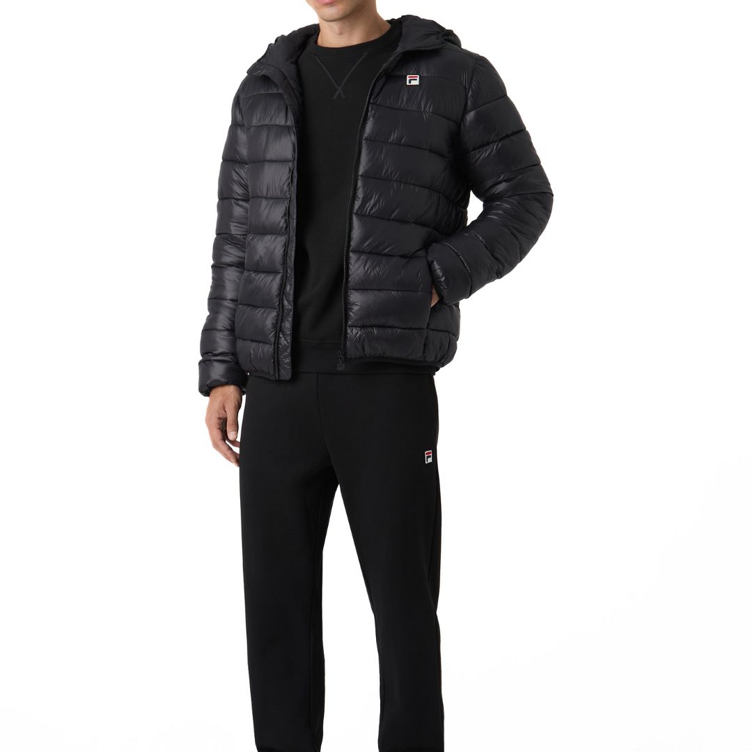 Fila MILANO Piumino Con Cappuccio – Black - immagine 4