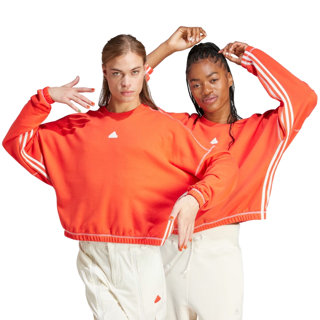 Adidas Felpa Da Ballo – Bright Red/Off White - immagine 2