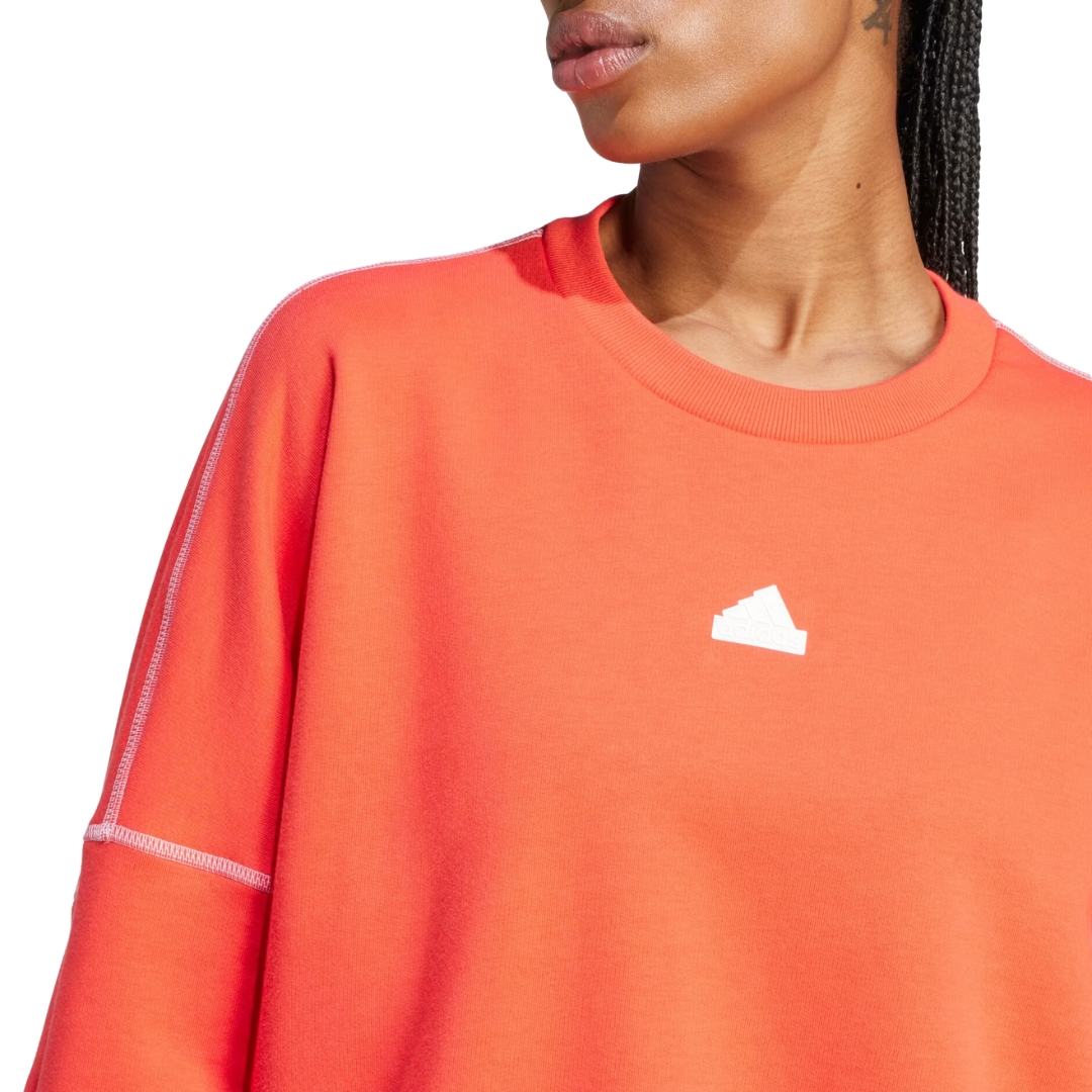 Adidas Felpa Da Ballo – Bright Red/Off White - immagine 4