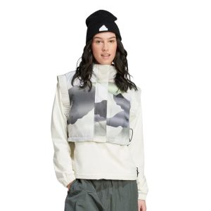 Adidas Giacca Senza Maniche City Escape Camo Print Crop – Legend Ivy/Carbon