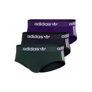 Adidas Slip Comfort Flex Cotton 3-Stripes (3 pack) – Green/Black/Purple