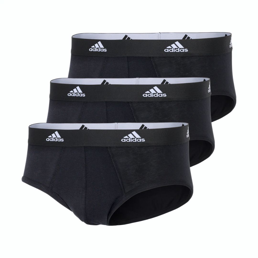 Adidas Slip Active Flex Cotton Underwear (3 pack) – Black