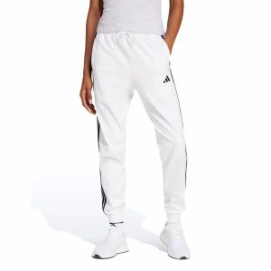Adidas Pantaloni Essentials 3-Stripes – White/Black