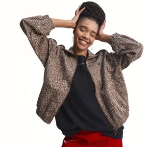 Adidas Giacca Oversize Firebird Denim – Earth Strata/Stone Khaki