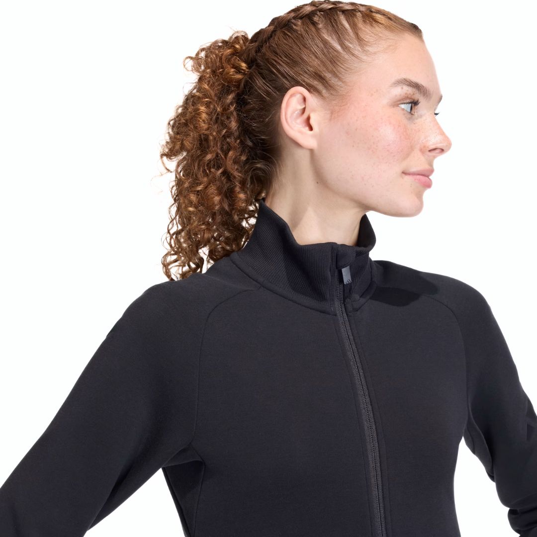 Adidas Giacca da allenamento SOFT LUX SLIM – Black - immagine 4