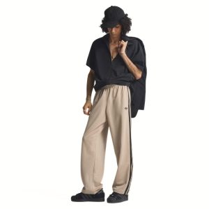 Adidas Pantaloni Mesh Loose – Stone Khaki