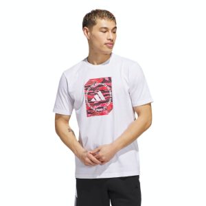 Adidas T-Shirt Camo Box Graphic – White