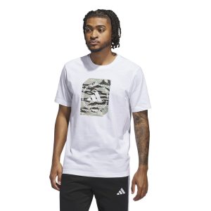 Adidas T-Shirt Camo Box Graphic – White