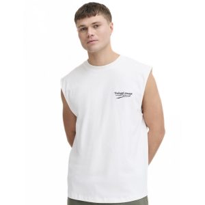 TheJoggConcept JCMSAMI Sleeveless T-Shirt – Off White