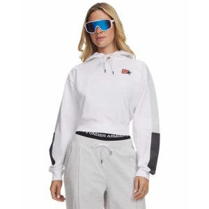 Under Armour Felpa Con Cappuccio Sport Terry Trend – White/Black