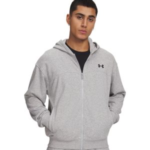 Under Armour Felpa Full Zip Rival Lightweight – Mod Gray Light Heather/Black
