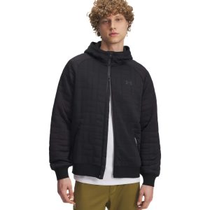 Under Armour Felpa Full Zip Unstoppable Fleece Textured – Black