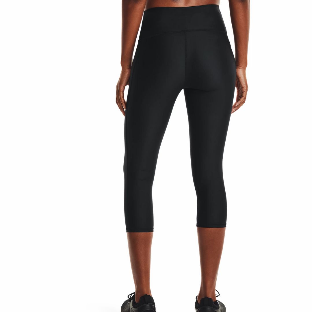 Under Armour Leggings Capri HeatGear® – Black/White - immagine 3