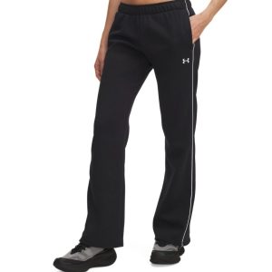 Under Armour Pantaloni Rival Fleece Piped – Black/White