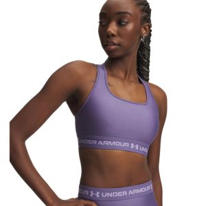 Under Armour Reggiseno Sportivo Mid Crossback – Purple Luxe/Purple Crest