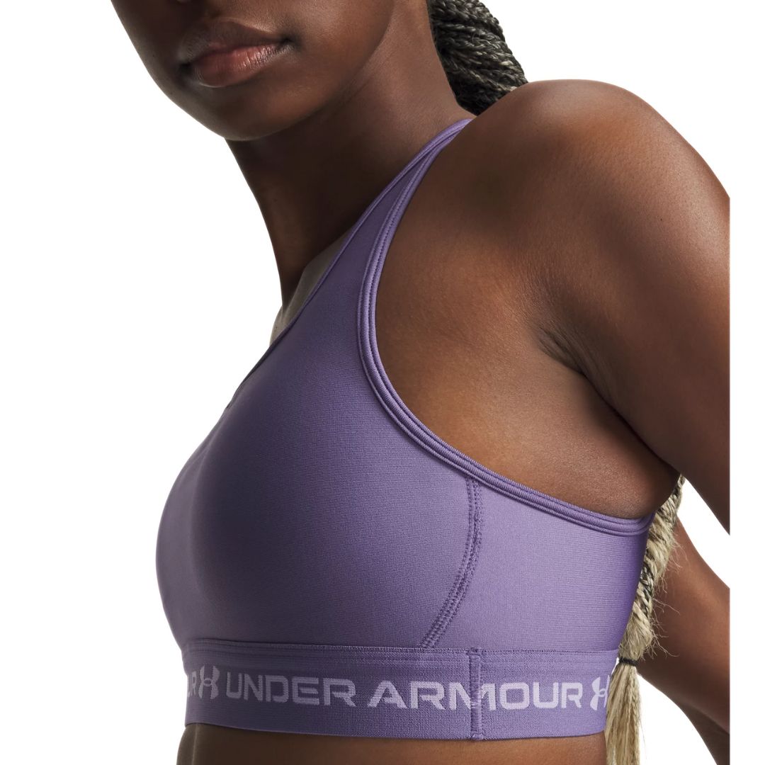 Under Armour Reggiseno Sportivo Mid Crossback – Purple Luxe/Purple Crest - immagine 4