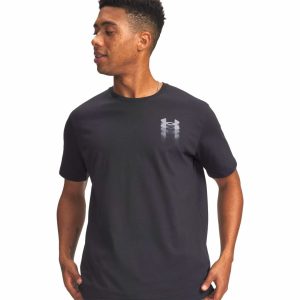 Under Armour T-Shirt Blur Logo – Black/Titan Gray