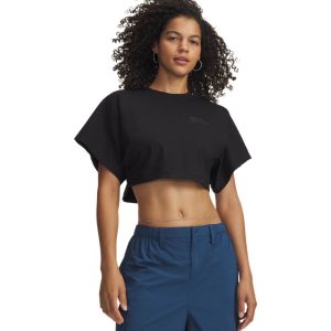 Under Armour T-Shirt Cropped Script – Ultimate Black