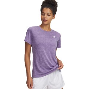 Under Armour T-Shirt Tech™ Twist – Purple Luxe/White