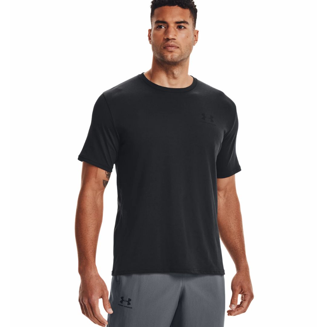 Under Armour T-shirt Left Chest – Black