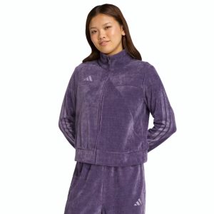 Adidas Felpa Full Zip Velour – Aurora Plum