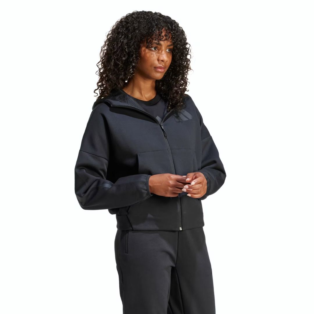 Adidas Felpa Full-Zip Z.N.E. – Black - immagine 3