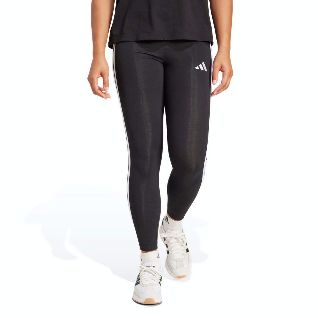 Adidas Leggings Essentials 3-Stripes – Black/White - immagine 2