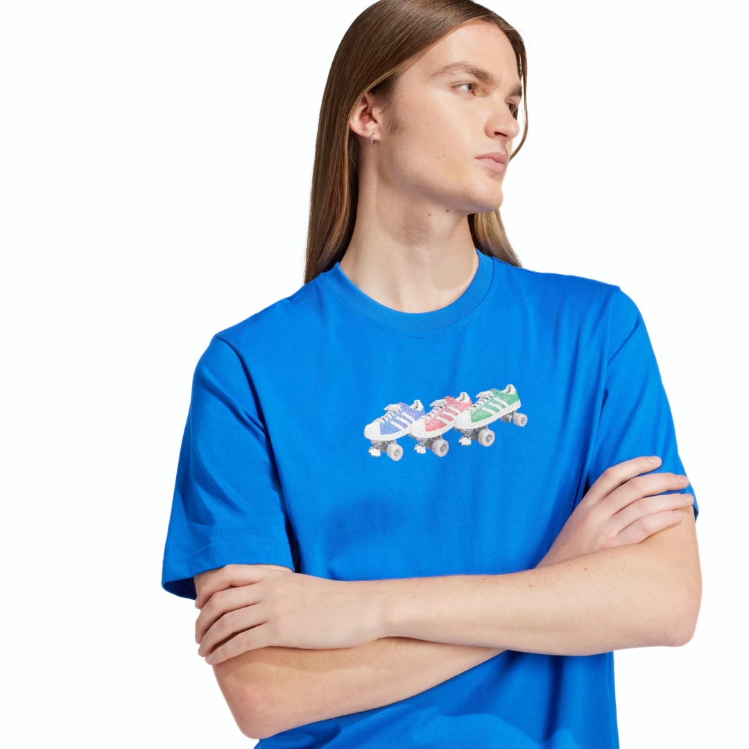 Adidas Originals T-Shirt Roller – Blue - immagine 3