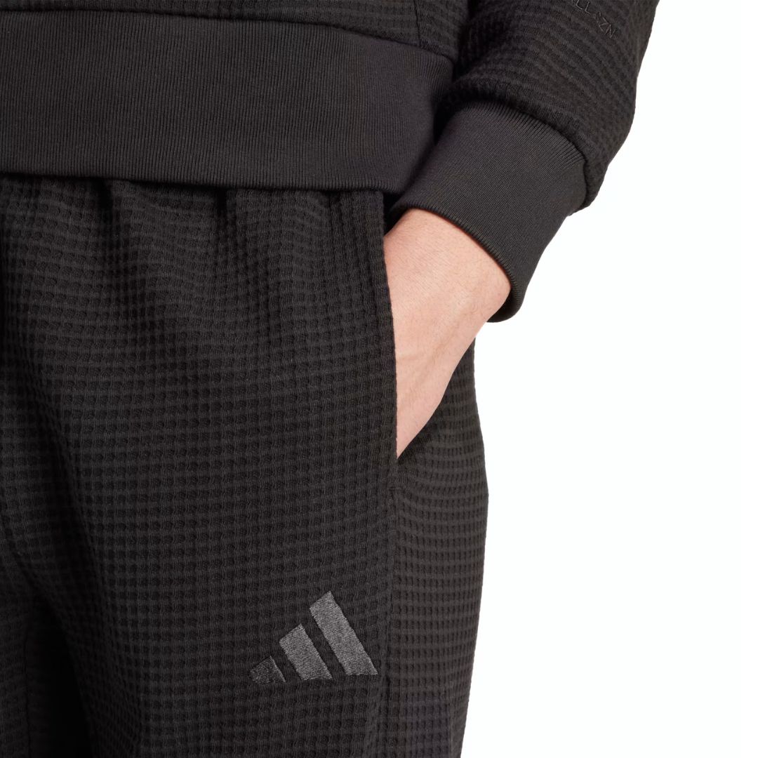 Adidas Pantalone ALL SZN Waffle Knit – Black - immagine 5