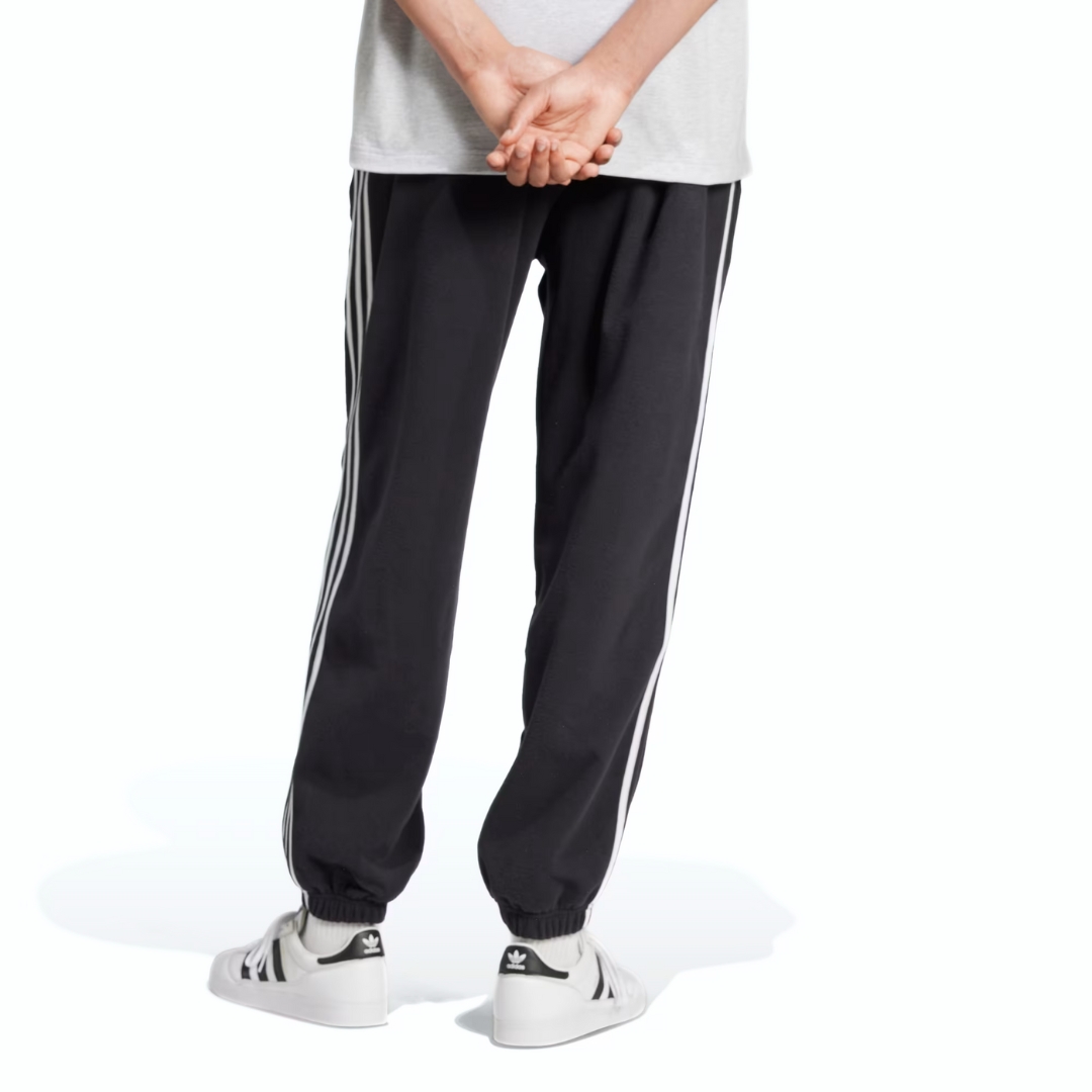 Adidas Pantaloni 3-Stripes In Fleece – Black - immagine 5