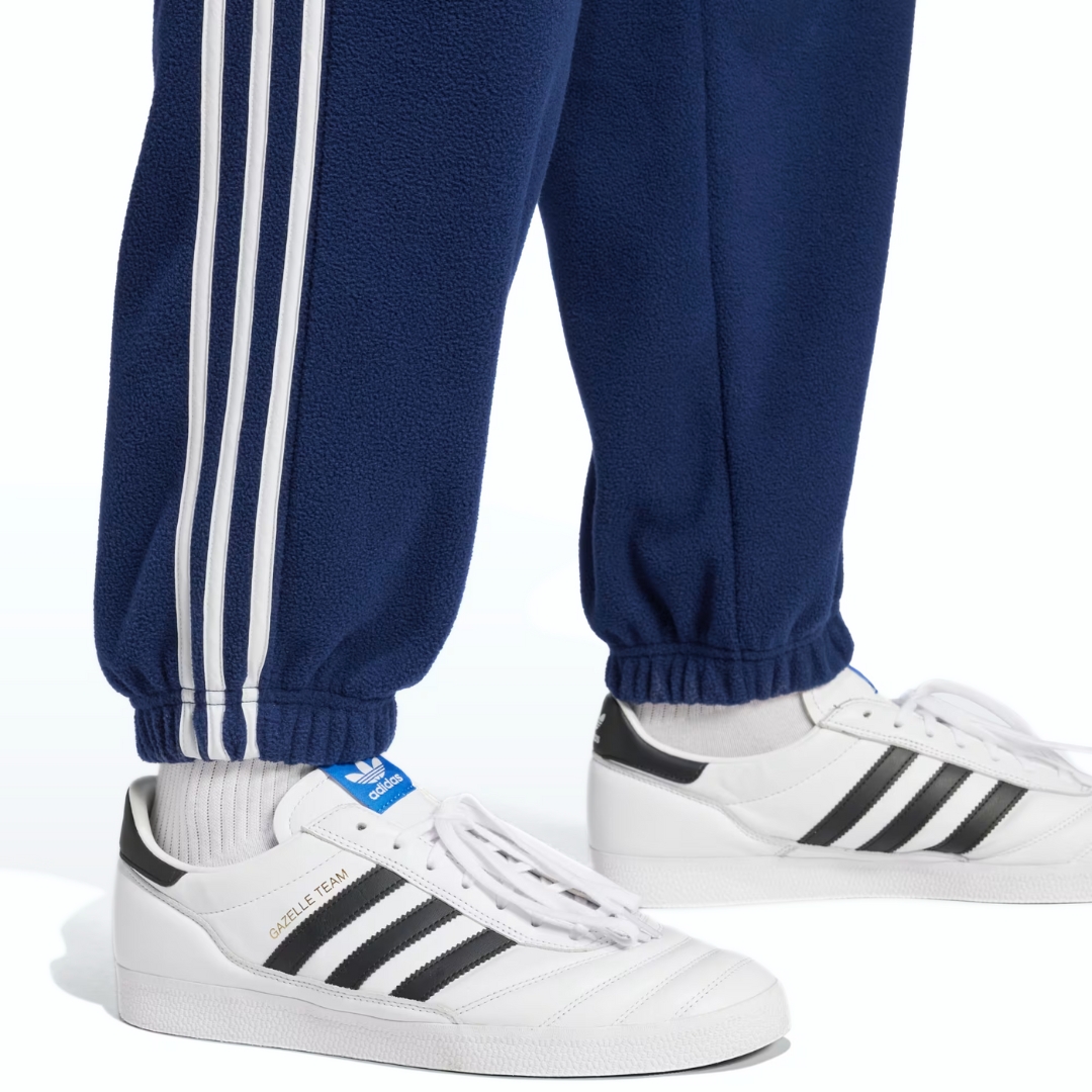 Adidas Pantaloni 3-Stripes In Fleece – Night Indico - immagine 4