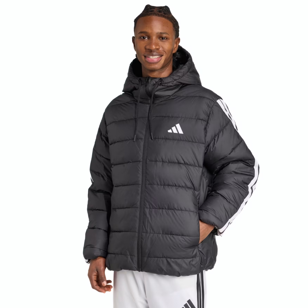 Adidas Piumino Essentials Light Hooded – Black