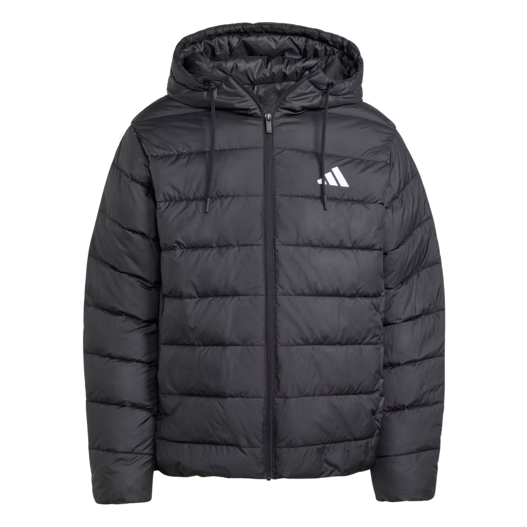 Adidas Piumino Essentials Light Hooded – Black - immagine 6