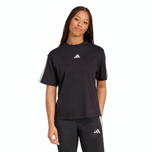 Adidas T-Shirt Boyfriend 3-Stripes – Black/White