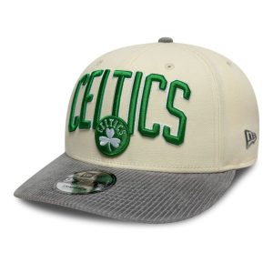 New Era Cappello Boston Celtics NBA Cord Visor Snapback – Cream