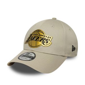 New Era Cappello LA Lakers Metallic – Beige