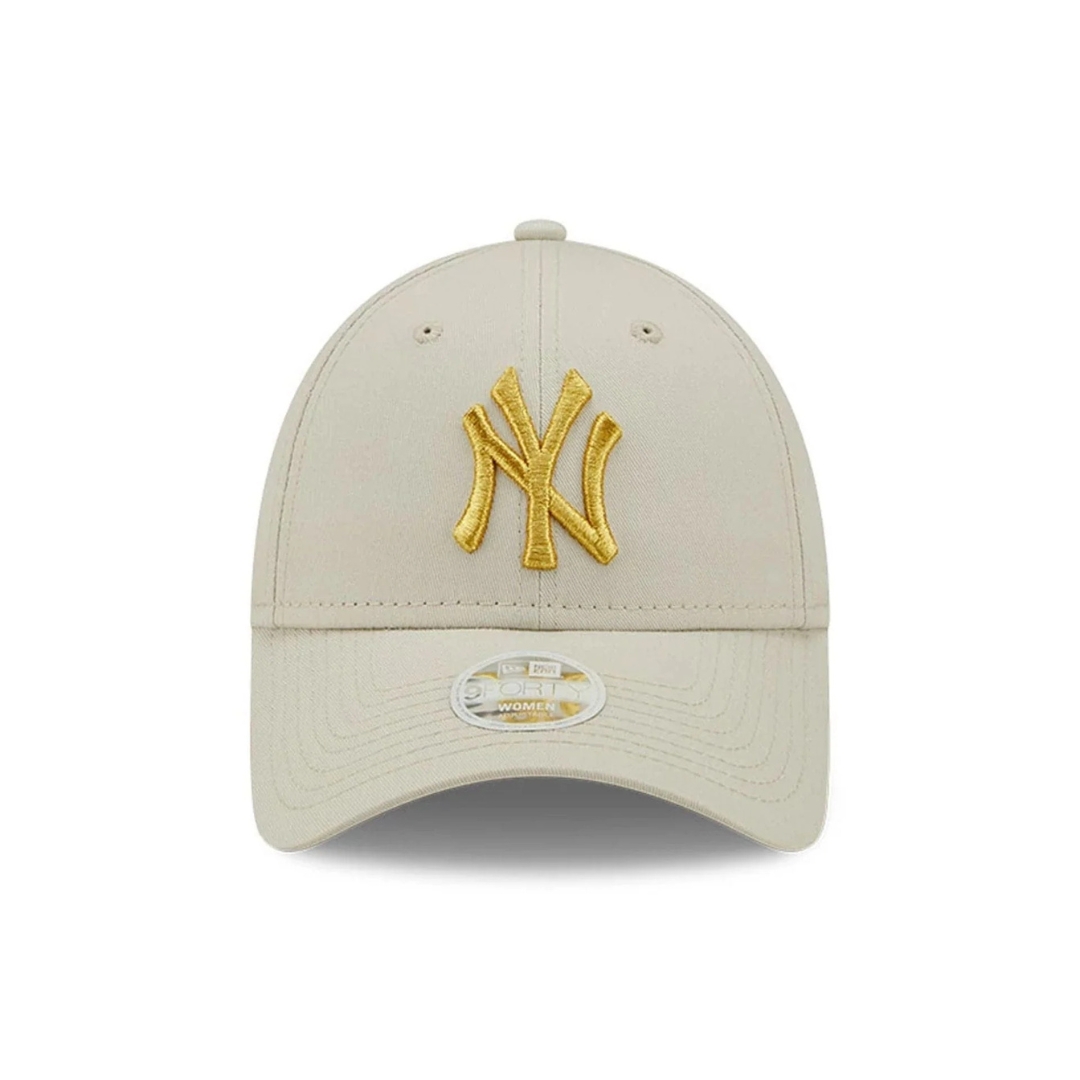 New Era Cappello New York Yankees Metallic Logo – Cream - immagine 3