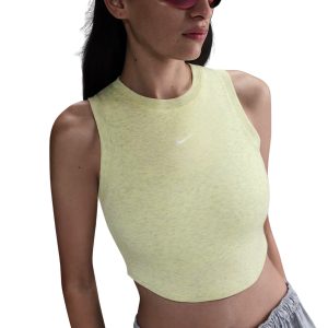 Nike Sportswear Canotta Crop Aderente – Barely Volt/Heather/Sail