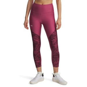 Under Armour Leggings Tech™ Printed Panel Ankle – Fuchsia Dusk/White